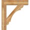 Ekena Millwork Olympic Block Rough Sawn Bracket w/ Offset Brace, Western Red Cedar, 8"W x 34"D x 38"H BKT0806X34X38OLY05RWR - alternate 2
